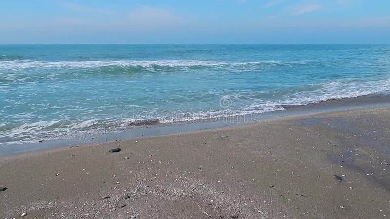 Sandy coast of the Caspian Sea.