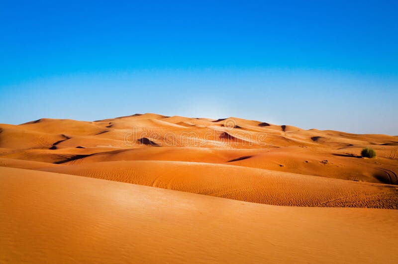 Sandy desert stock images