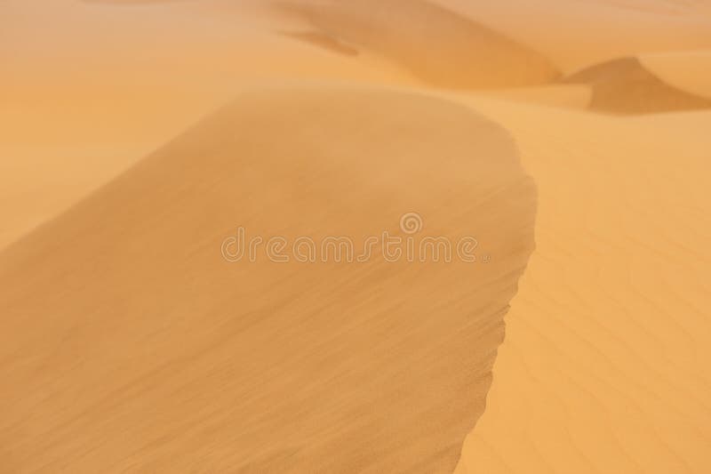 Sandy desert dunes royalty free stock photos