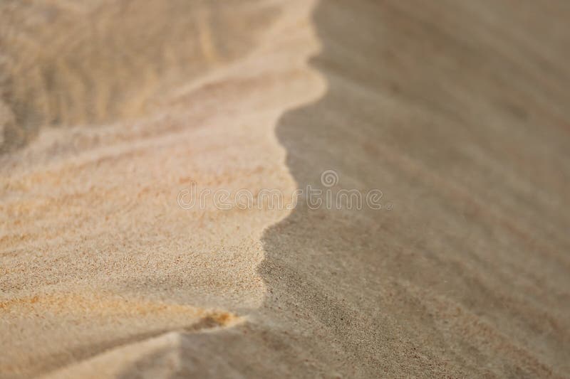 Sandy desert in Qatar, in the southern part of the country royalty free stock photos