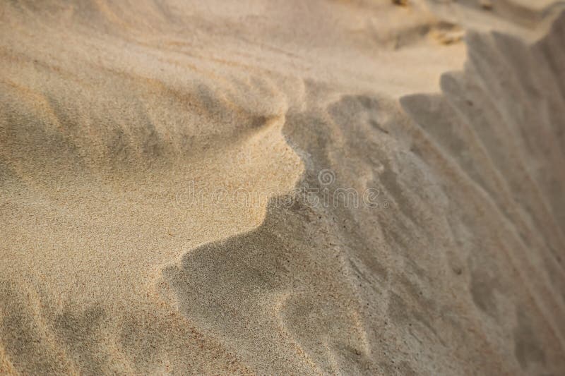 Sandy desert in Qatar, south of the country royalty free stock photography