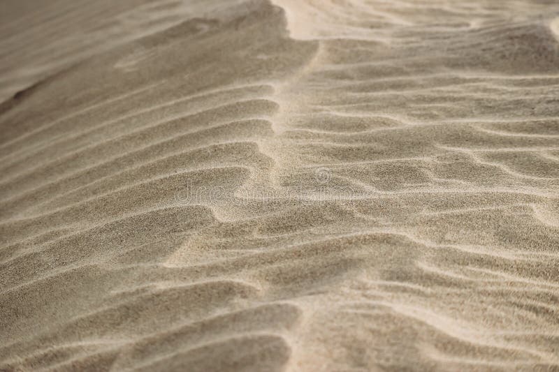Sandy desert in Qatar, south of the country stock image