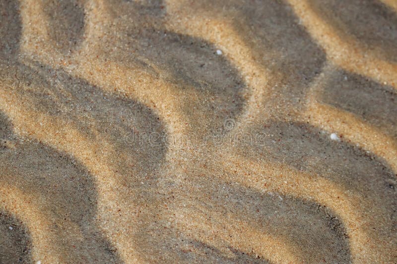 Sandy desert in Qatar, south of the country royalty free stock photo