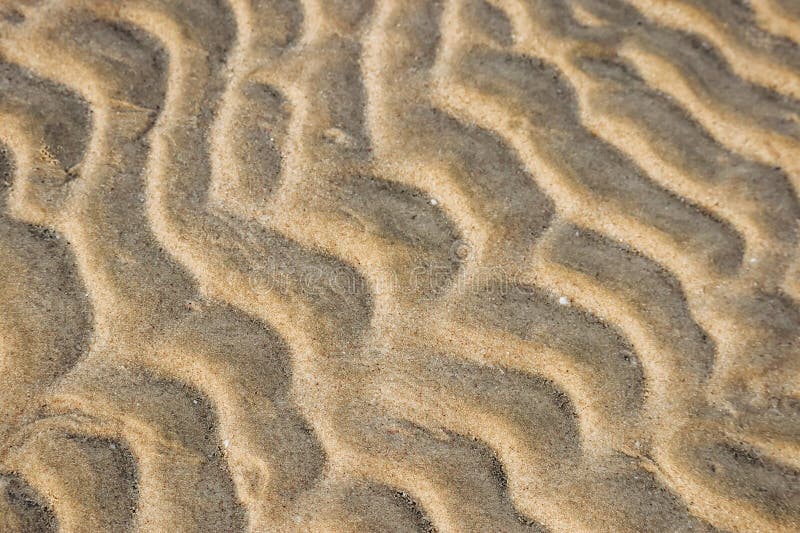 Sandy desert in Qatar, south of the country royalty free stock photography