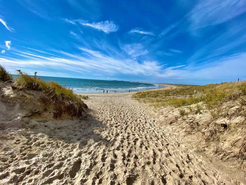 Watch Hill Beach Rhode Island Stock Image - Image of leading, hill ...