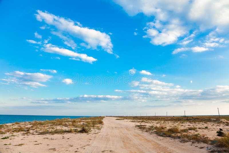 The Sandy Road from Kgalagadi N.P. To Ghanzi Stock Photo Image of