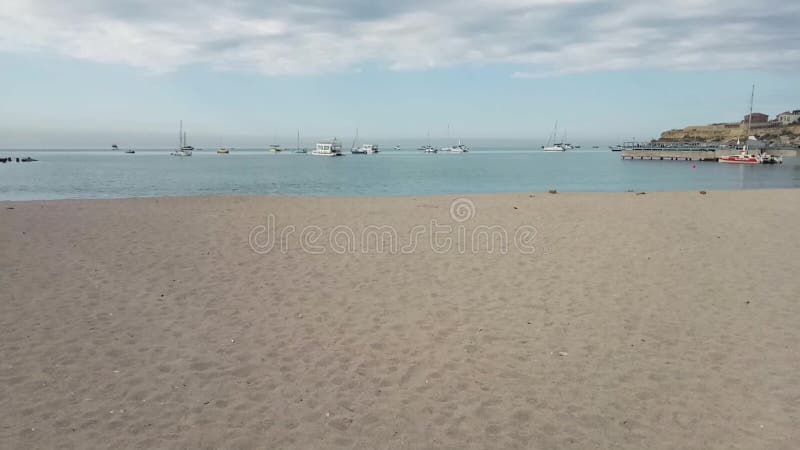 Sandy coast of the Caspian Sea.