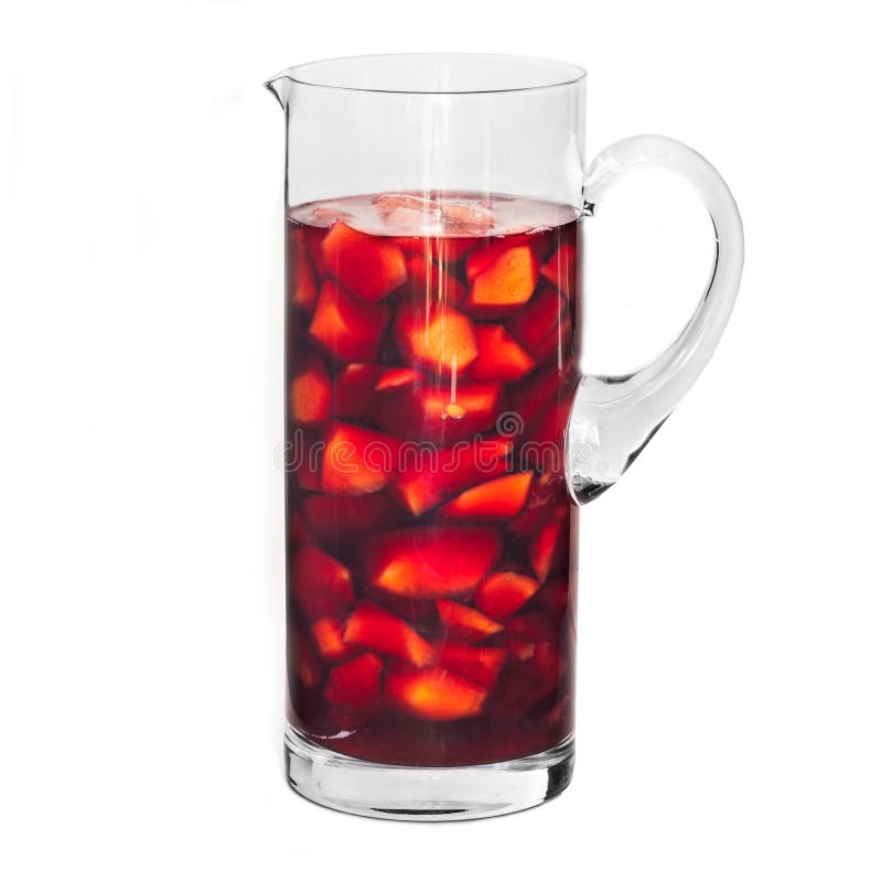 Sangria κανάτα που απομονώνεται στοκ φωτογραφία με δικαίωμα ελεύθερης χρήσης Sangria κανάτα που απομονώνεται στοκ φωτογραφία με δικαίωμα ελεύθερης χρήσης