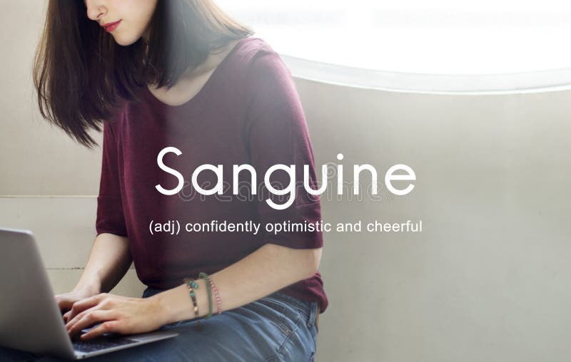 Sanguine Lifestyle Confidence Optimistic Concept stock images