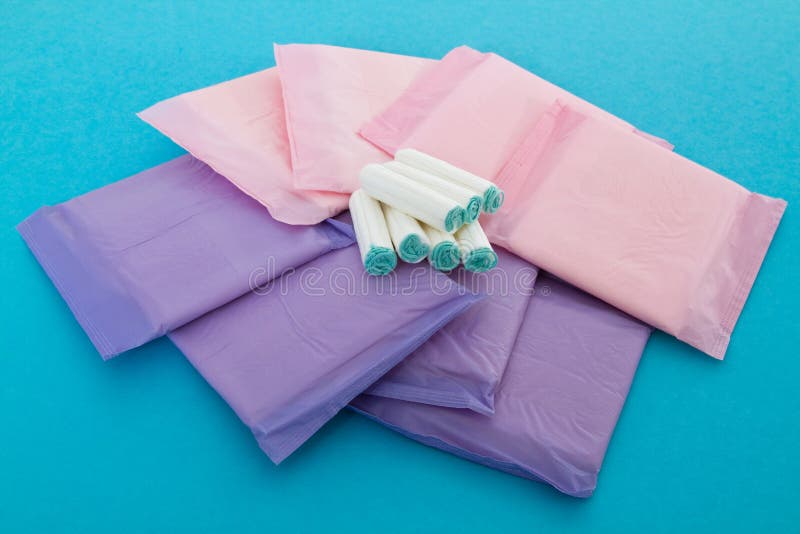 Sanitary Napkins and Tampons Stock Image Image of object