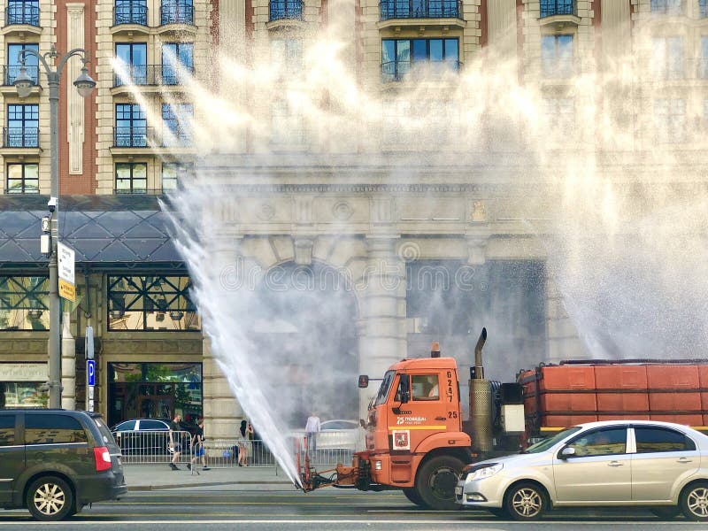 Sanitising the city, Coronovirus Outbrake stock photography Sanitising the city, Coronovirus Outbrake stock photography