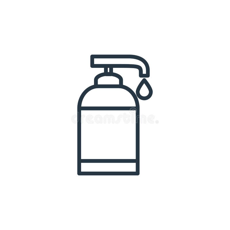 Sanitizer Icon Vector from Health Concept. Thin Line Illustration of ...