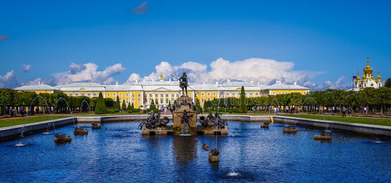 Sankt Petersburg - Peter the Great's Summer Palace arkivfoto Sankt Petersburg - Peter the Great's Summer Palace arkivfoto