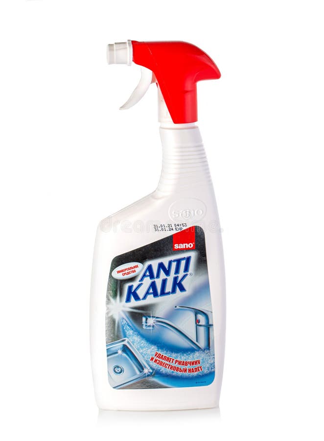 Kijkgat Antipoison Overgang Sano Anti Kalk Spray Bottle Isolated Editorial Image - Image of editorial,  disinfectant: 236541120