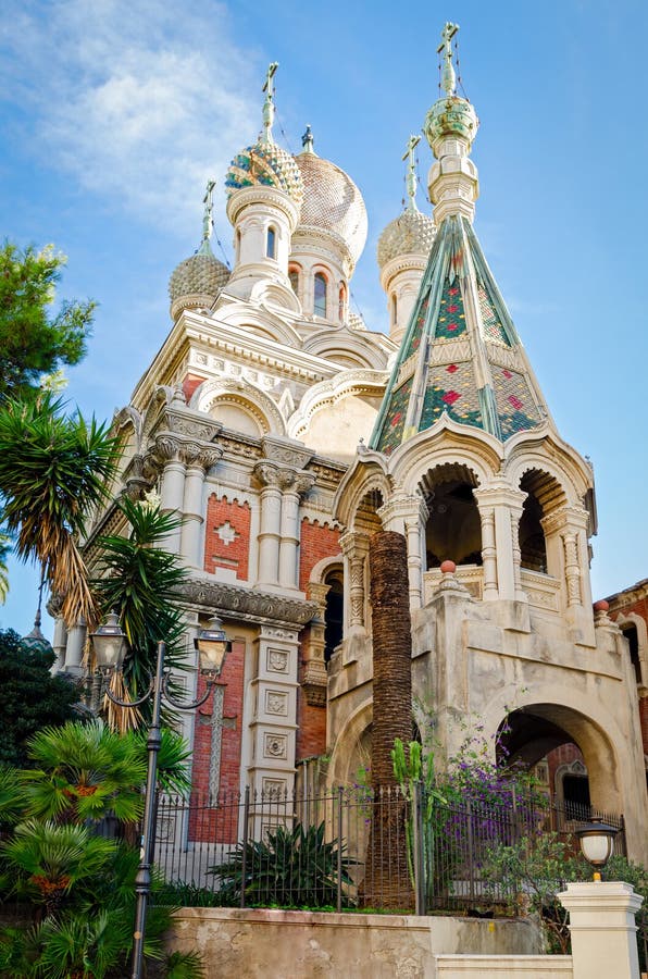 Sanremo (Italië) Russische Kerk royalty-vrije stock foto's Sanremo (Italië) Russische Kerk royalty-vrije stock foto's