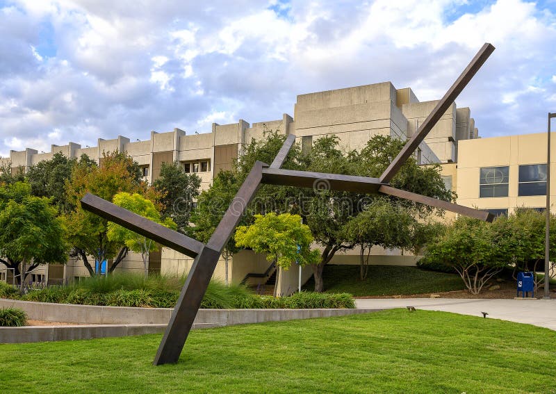 Pictured is Unitltled`, a bronze sculpture by minimalist American sculptor Joel Shapiro, known for his dynamic work composed of simple rectangular shapes.  .  The sculture was a gift from Nobel Laureat Dr. Joseph L. Goldstein in 2019.  The piece was commissioned especially for the University of Texas Southwestern Medical School.  Talley Dunn Gallery helped Dr. Goldstein identify the sculpture to be donated and handled all the logistics of getting the piece from the artists studio to Dallas for installation. Of interest, all Joel Shapiro`s mature works are untitled. Pictured is Unitltled`, a bronze sculpture by minimalist American sculptor Joel Shapiro, known for his dynamic work composed of simple rectangular shapes.  .  The sculture was a gift from Nobel Laureat Dr. Joseph L. Goldstein in 2019.  The piece was commissioned especially for the University of Texas Southwestern Medical School.  Talley Dunn Gallery helped Dr. Goldstein identify the sculpture to be donated and handled all the logistics of getting the piece from the artists studio to Dallas for installation. Of interest, all Joel Shapiro`s mature works are untitled.