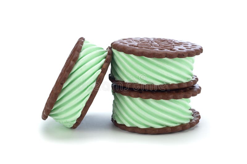 Sandwich au glaçon à la menthe photos stock