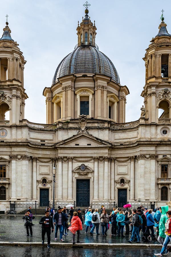 Sant`Agnese in Agone also called Sant`Agnese in Piazza Navona a 17th century Baroque Church in Rome royalty free stock photo Sant`Agnese in Agone also called Sant`Agnese in Piazza Navona a 17th century Baroque Church in Rome royalty free stock photo