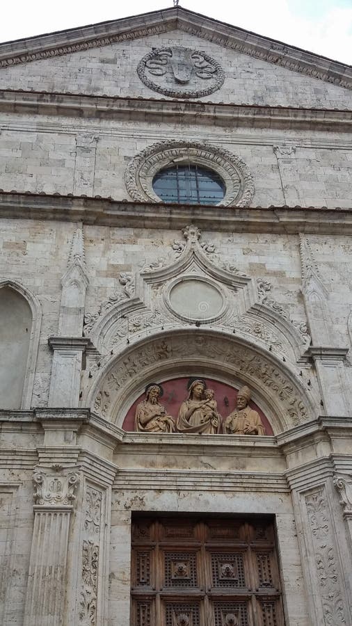 Sant Agostino Church in Montepulciano Stock Photo - Image of sant ...