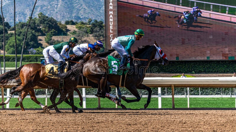 Santa Anita Park Horse Racing lizenzfreie stockfotografie Santa Anita Park Horse Racing lizenzfreie stockfotografie