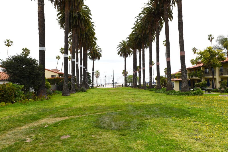 SANTA BARBARA, CALIFORNIA - APRIL 11, 2019: Burton Mound, historically known as Syujtun, a former Native American village discovered in 1542 by Juan Cabrillo. SANTA BARBARA, CALIFORNIA - APRIL 11, 2019: Burton Mound, historically known as Syujtun, a former Native American village discovered in 1542 by Juan Cabrillo.