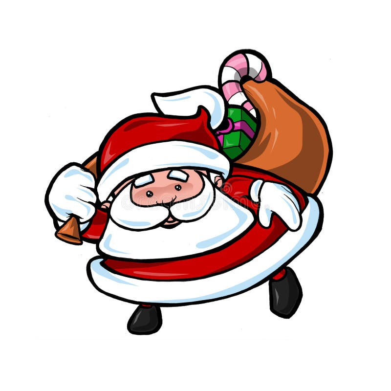Santa bonito ilustração royalty free Santa bonito ilustração royalty free