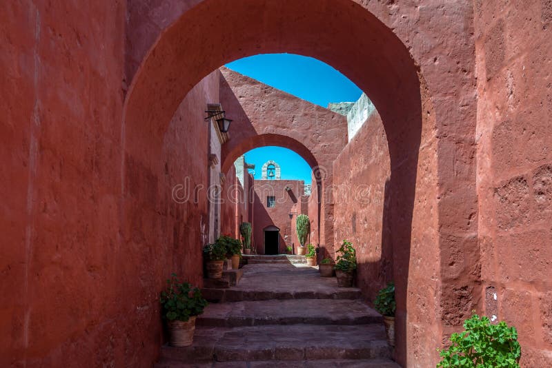 Santa Catalina Monastery - Arequipa, Περού στοκ εικόνες Santa Catalina Monastery - Arequipa, Περού στοκ εικόνες