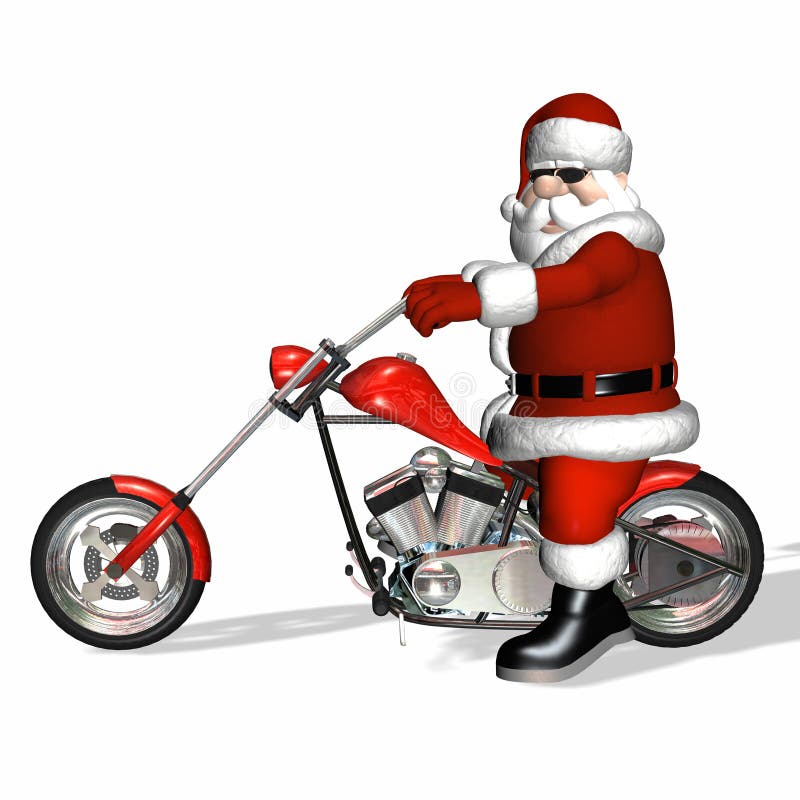 Santa Chopper 3 vector illustration Santa Chopper 3 vector illustration
