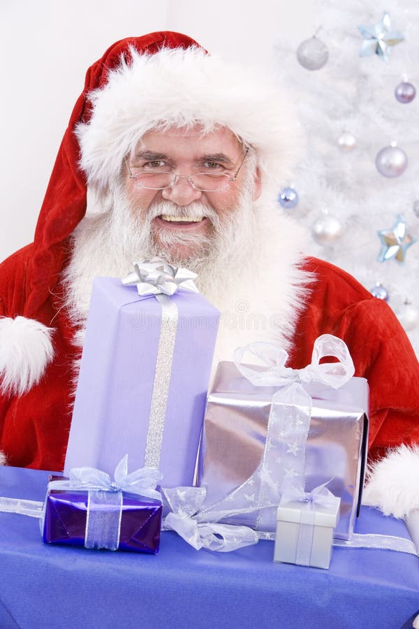 Gift from Santa stock photo. Image of holiday, room, claus 7590400