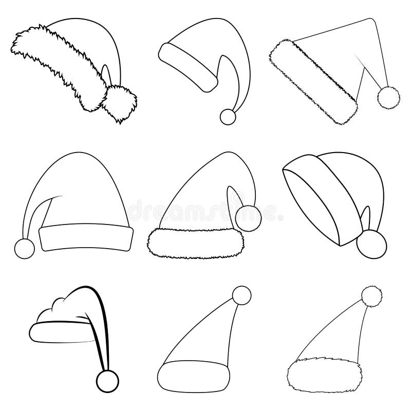 Christmas Clipart With Santa Cap PNG, Vector Santa Hat EPS. Santa Hat  Drawing PNG, Headdress Drawing for Xmas Celebration, Holiday Clipart - Etsy  Norway