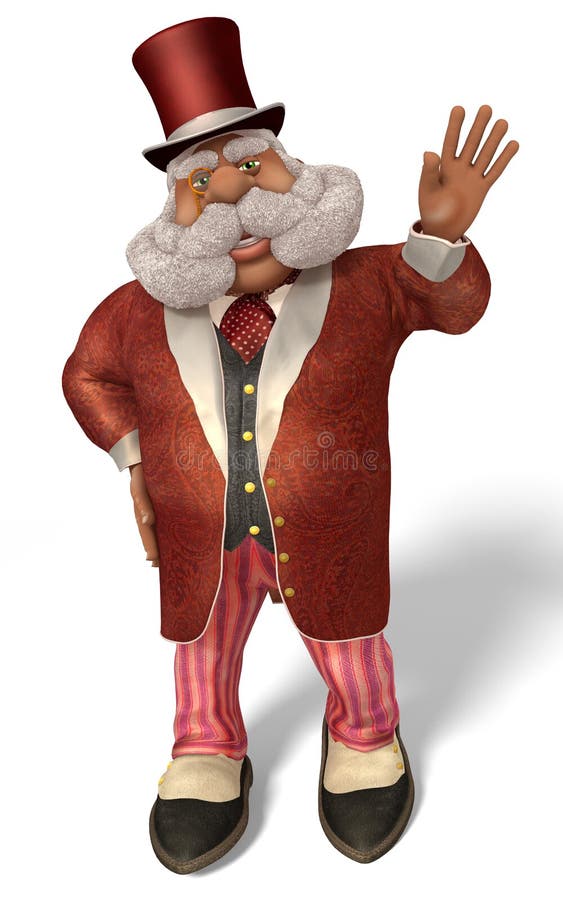 Santa Claus Aristocrat 3D Illustration in Cartoon Stule Isolated On White. 3D illustration Santa Claus Aristocrat in cartoon stule isolated on white background vector illustration Santa Claus Aristocrat 3D Illustration in Cartoon Stule Isolated On White. 3D illustration Santa Claus Aristocrat in cartoon stule isolated on white background vector illustration