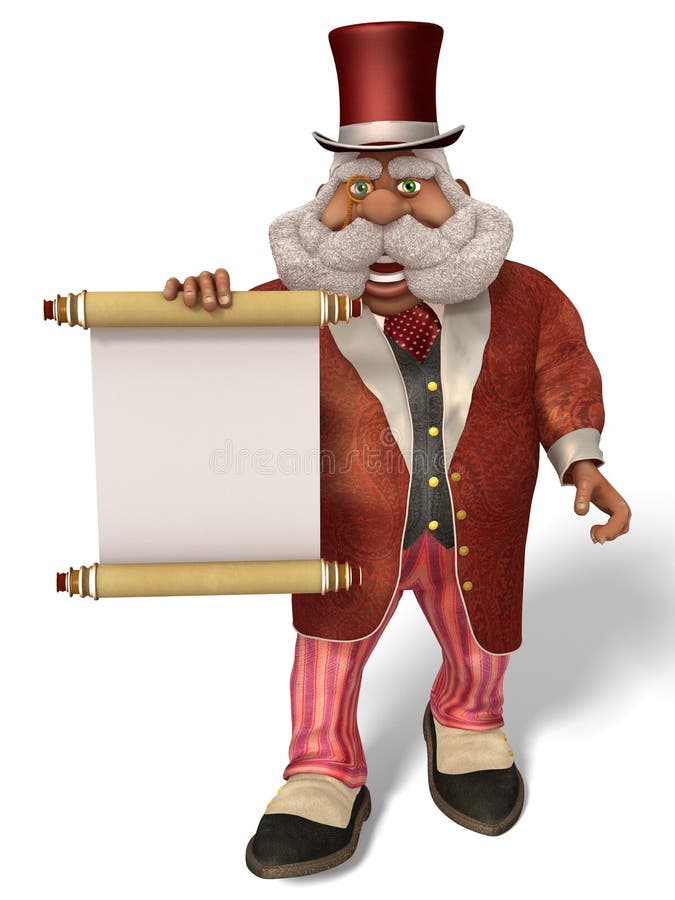Santa Claus Aristocrat 3D Illustration in Cartoon Stule Isolated On White. 3D illustration Santa Claus Aristocrat in cartoon stule isolated on white background royalty free illustration Santa Claus Aristocrat 3D Illustration in Cartoon Stule Isolated On White. 3D illustration Santa Claus Aristocrat in cartoon stule isolated on white background royalty free illustration