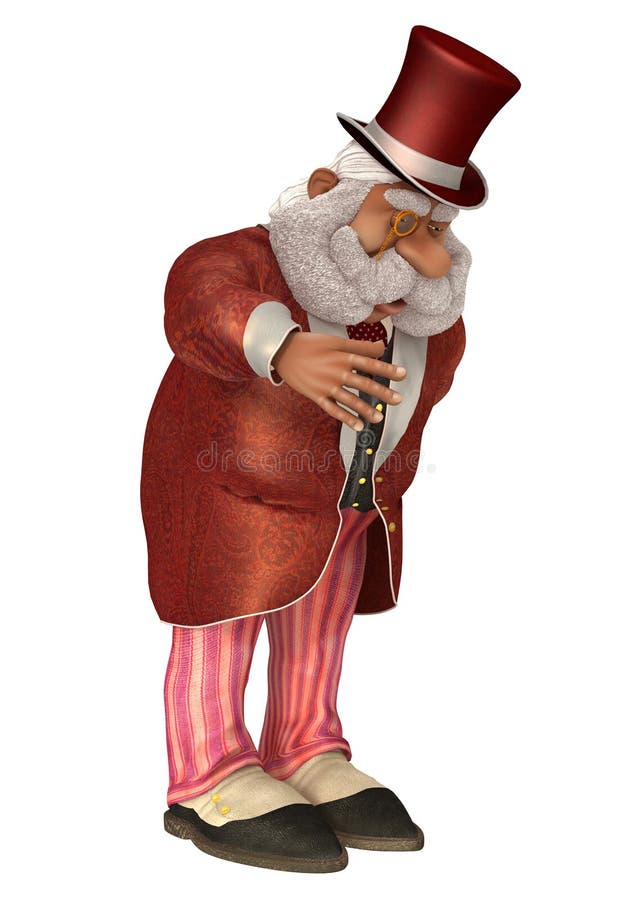 Santa Claus Aristocrat 3D Illustration in Cartoon Stule Isolated On White. 3D illustration Santa Claus Aristocrat in cartoon stule isolated on white background vector illustration Santa Claus Aristocrat 3D Illustration in Cartoon Stule Isolated On White. 3D illustration Santa Claus Aristocrat in cartoon stule isolated on white background vector illustration