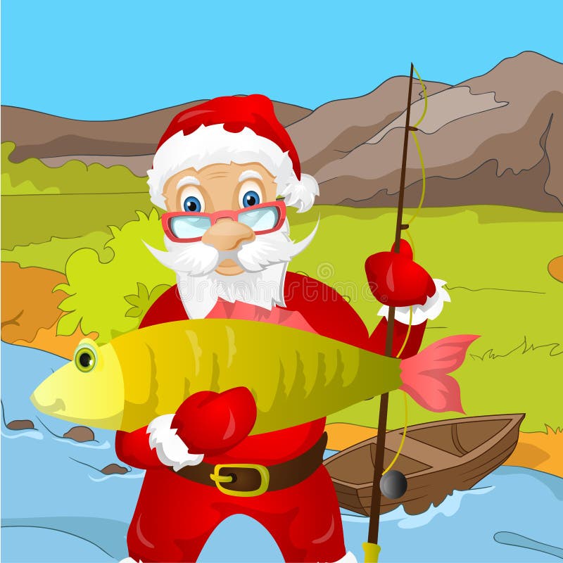 Santa Claus Fishing Stock Illustrations – 120 Santa Claus Fishing Stock  Illustrations, Vectors & Clipart - Dreamstime