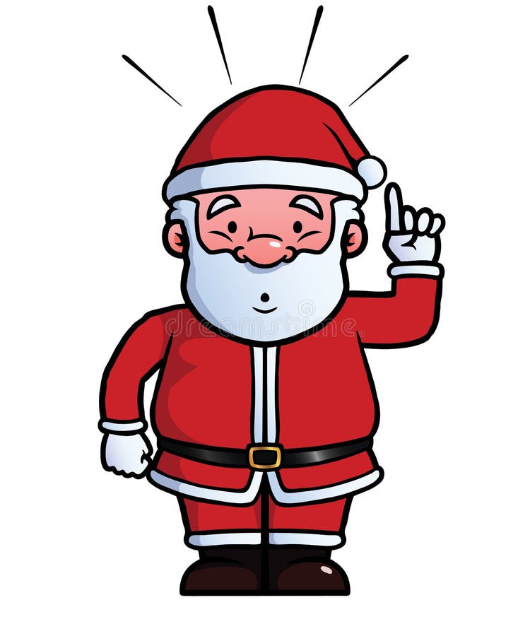 Santa Claus che ha un'idea royalty illustrazione gratis Santa Claus che ha un'idea royalty illustrazione gratis