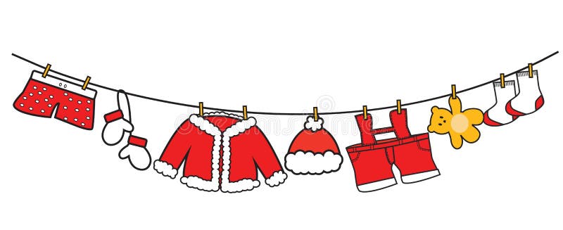 Santa Claus clothes stock vector. Illustration of mittens - 62945458