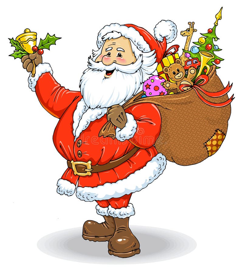 Santa Claus Color Illustration stock illustration