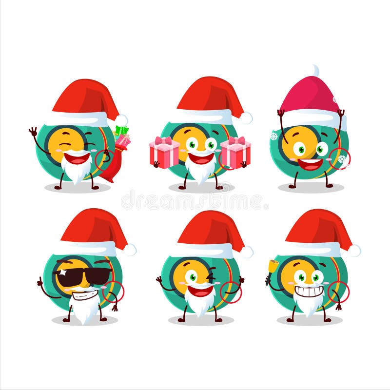 Santa Claus Emoticones Con Niños Personaje De Dibujos Animados De Yoyo  Stock de ilustración - Ilustración de creativo, caramelo: 200251485