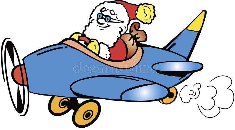 Santa claus flying