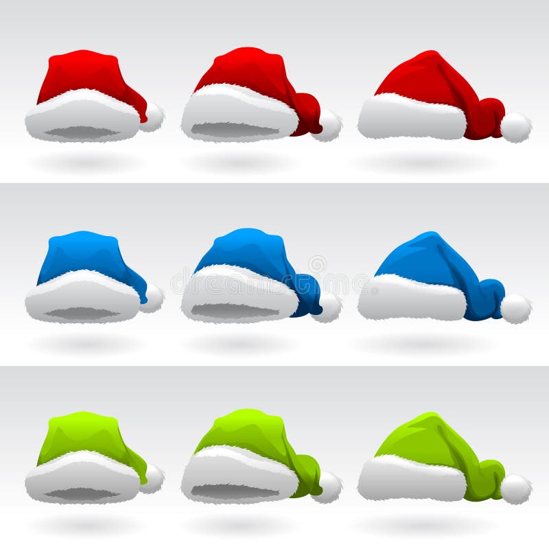 Santa claus hat ( 3 different colors )