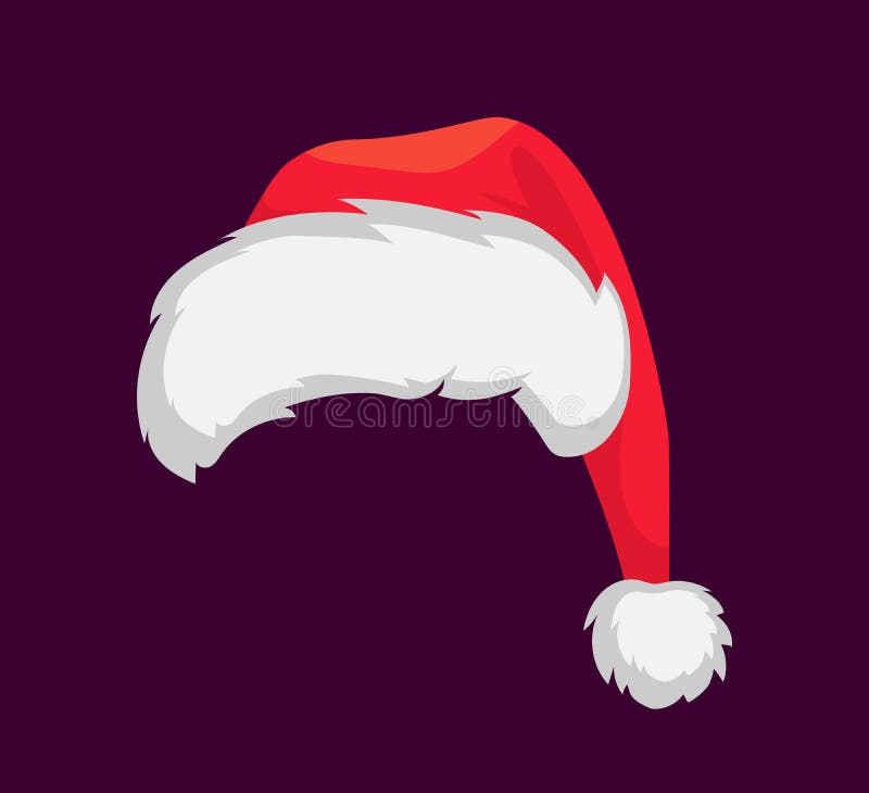 Santa Claus hat stock illustration. Illustration of character - 124210176