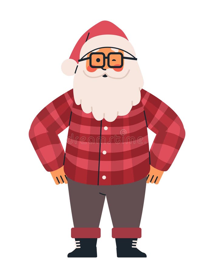 Santa Plaid Flannel Santa Plaid Flannel