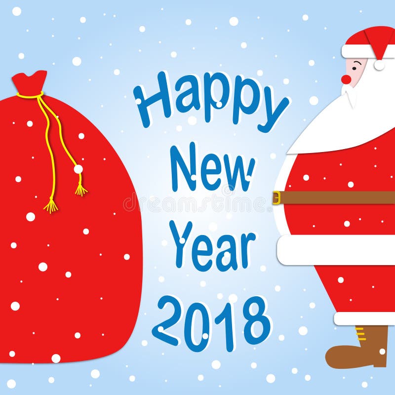 Santa Claus mit voller Tasche von Geschenken lizenzfreie abbildung Santa Claus mit voller Tasche von Geschenken lizenzfreie abbildung