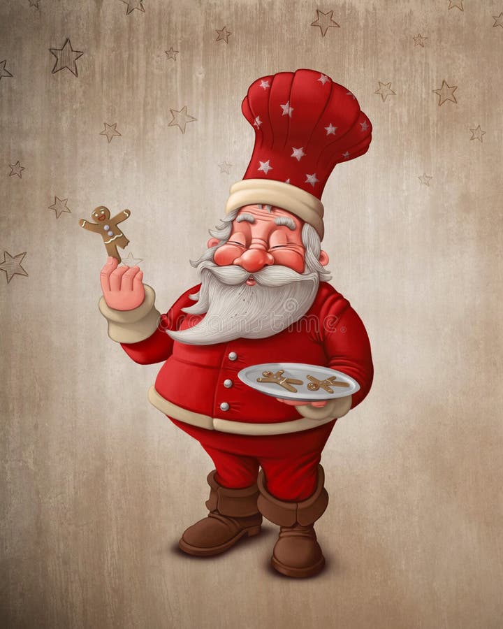 Santa Claus pastry cook