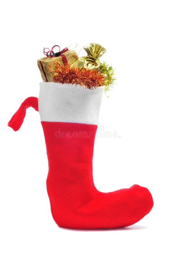 Santa Claus socka mycket av gåvor royaltyfri bild Santa Claus socka mycket av gåvor royaltyfri bild