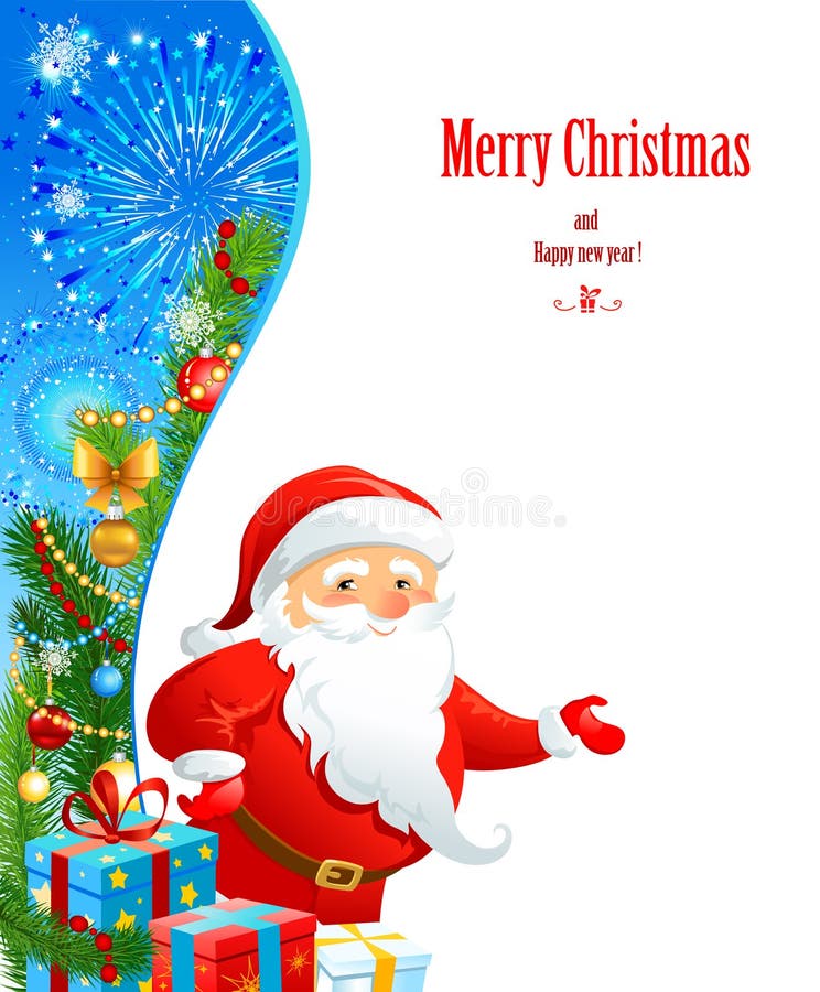 Santa Claus with space for text