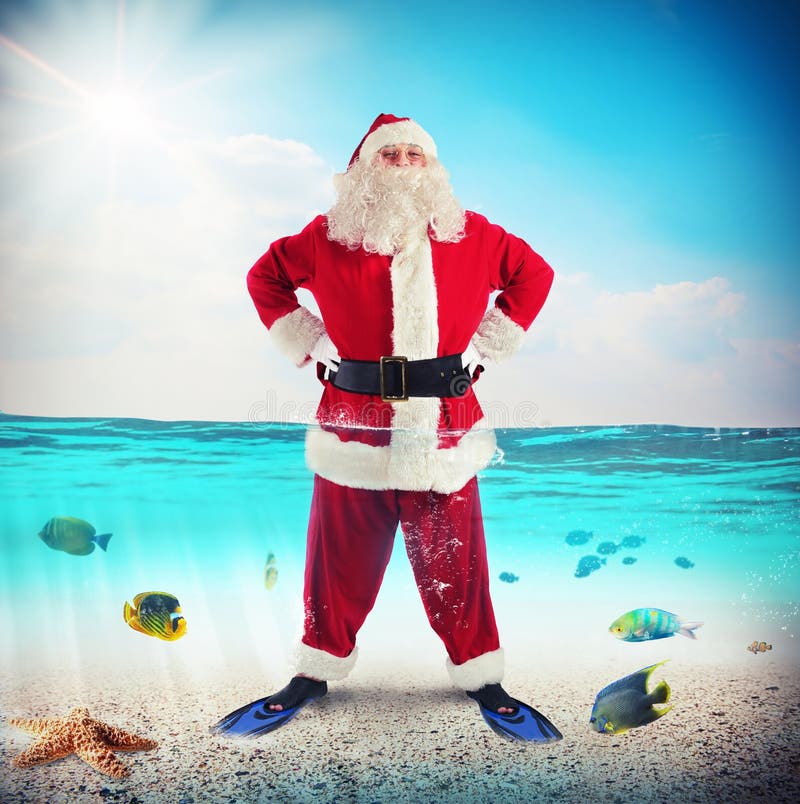 Santa Claus on vacation