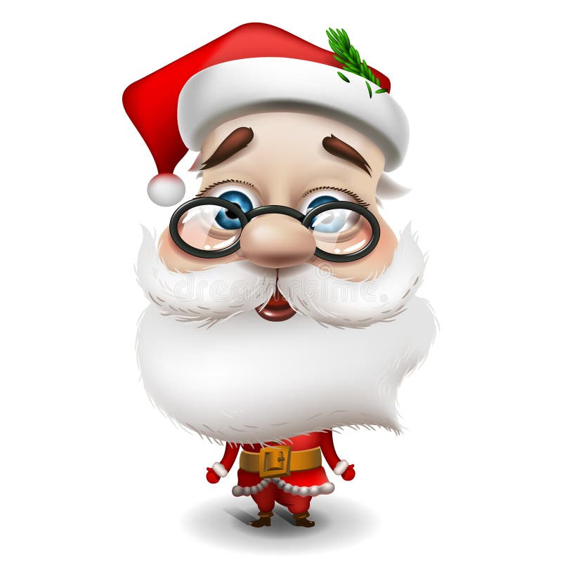 Santa Claus on white background