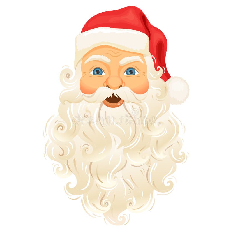 Santa Clause face stock vector. Illustration of decoration - 80271754