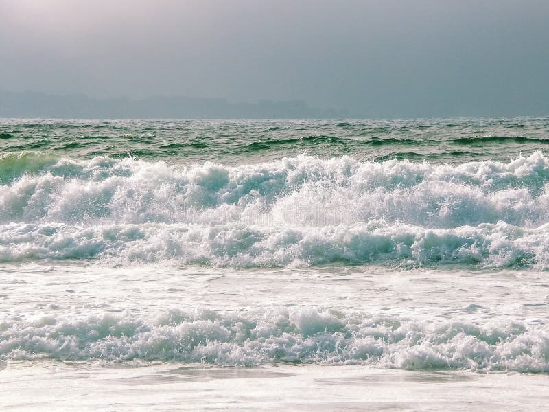 Santa Cruz Beach Coastal Shore View stock afbeeldingen Santa Cruz Beach Coastal Shore View stock afbeeldingen